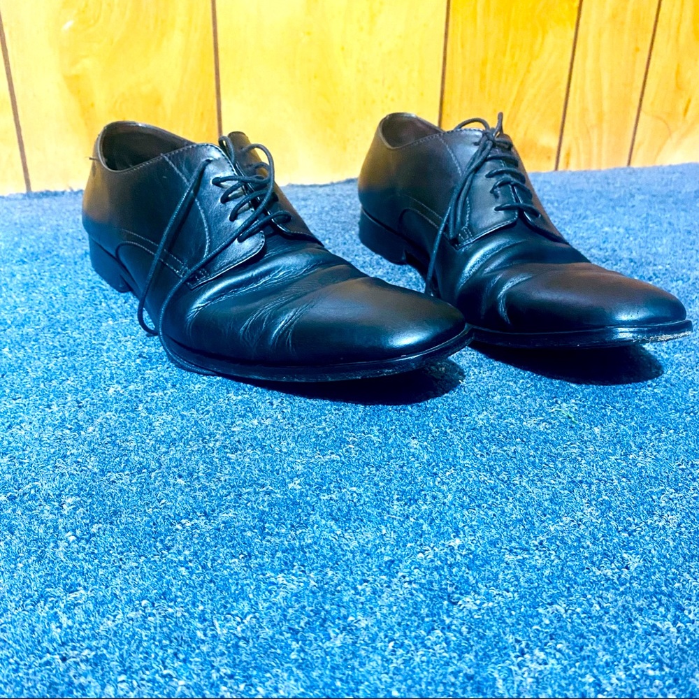 Hugo Boss Black Leather Dress Shoes